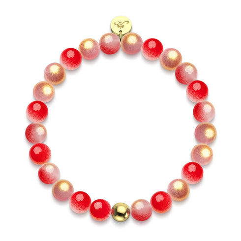 Maraschino Cherry | Shimmer Glass Bracelet
